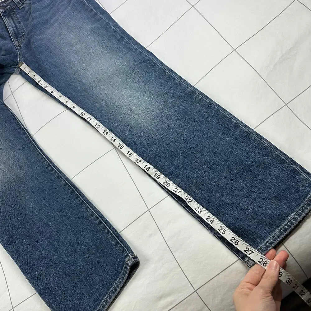 Madewell Jeans Womens 26 Blue Jules Slim Straight Concho Wash Comfort Stretch